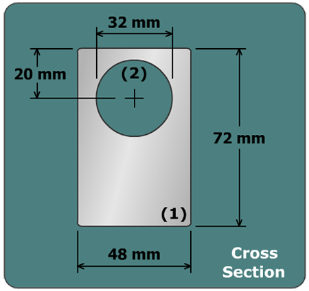 Extruded aluminum beam
