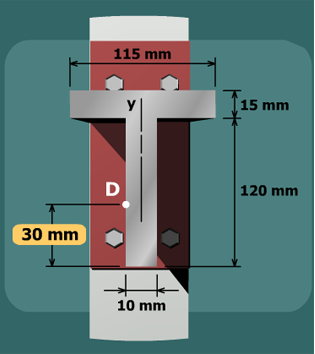 Bending stress – tee beam