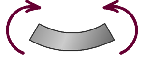 Tension bending stress in U-beam