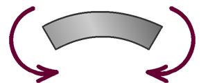 Tension bending stress in U-beam