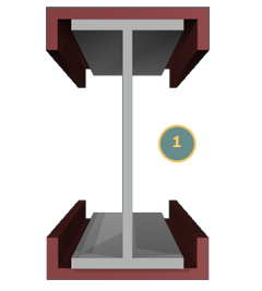 Bending stress in a beam with overhang