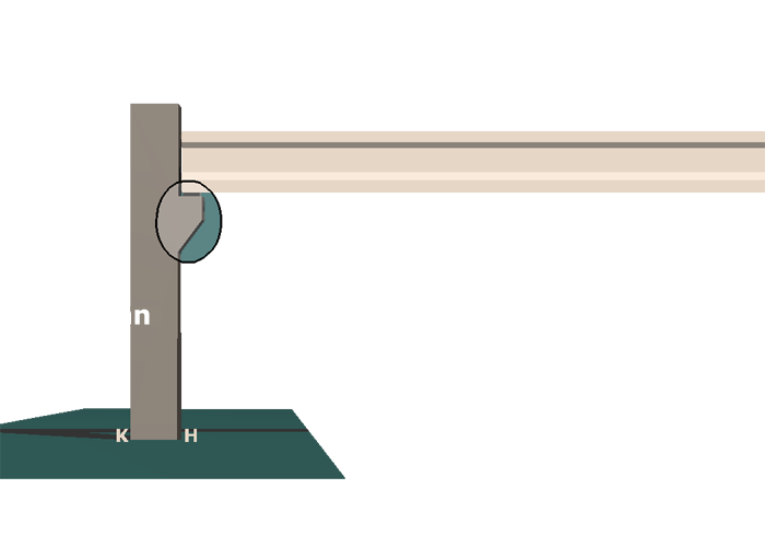 Precast concrete beam and corbel