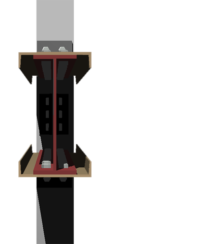 Bolt spacing in built-up steel beam