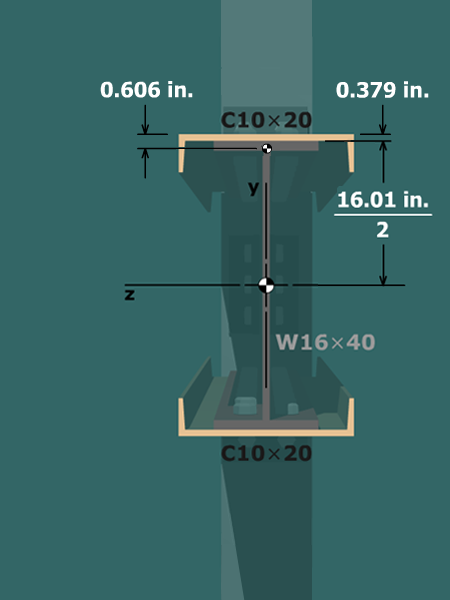 Bolt spacing in built-up steel beam