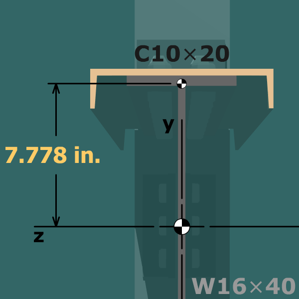 Bolt spacing in built-up steel beam