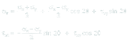 Derivation of stress transform equations
