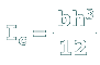 Tee shape section properties